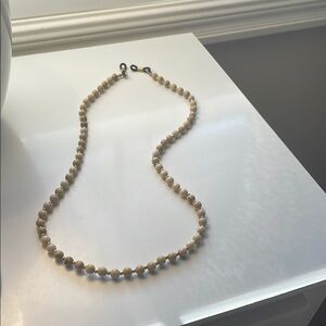 Elegant light pink/ cream Beaded Necklace